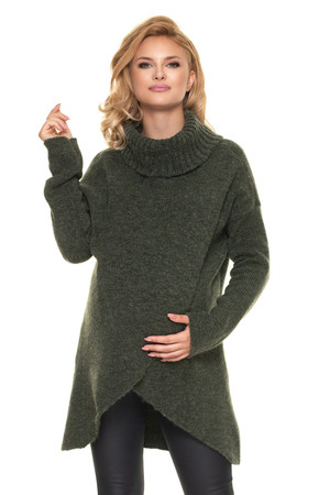 green - Pregnancy sweater model 157714 PeeKaBoo U704-157714