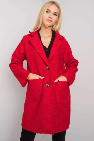 red - Coat model 159758 Och Bella U704-159758