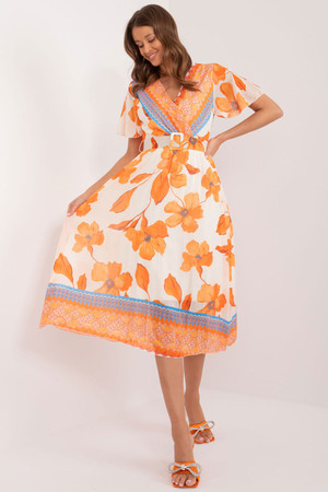 orange - Daydress model 196591 Italy Moda U704-196591