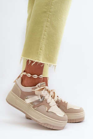 beige - Platform sneakers model 196356 Step in style U704-196356
