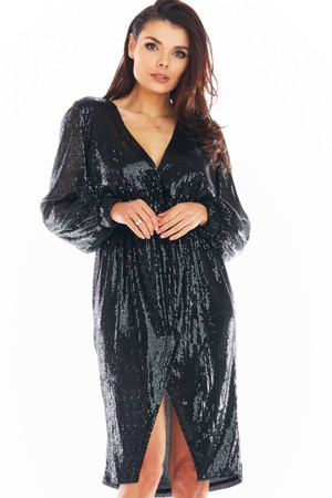 black - Evening dress model 150768 awama U704-150768