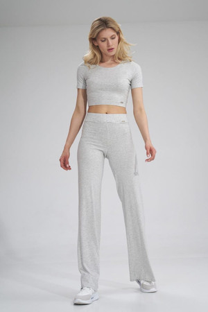 grey - Women trousers model 154716 Figl U704-154716