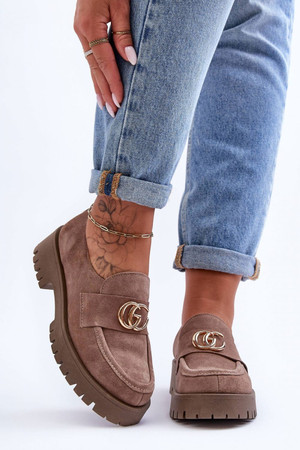 beige - Heeled low shoes model 186416 Step in style U704-186416