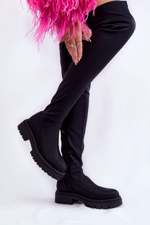 black - Thigh-Hight Boots model 173531 Step in style U704-173531