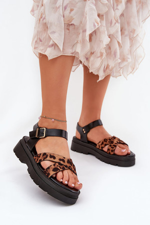 brown - Platform sandals model 209897 Step in style U704-209897