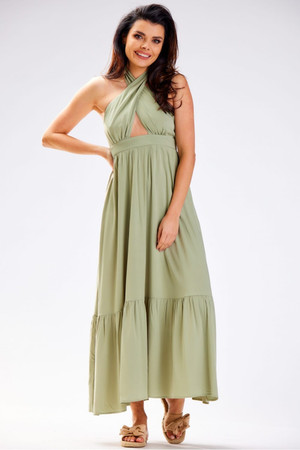 green - Daydress model 181102 awama U704-181102