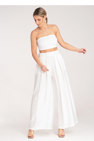 white - Women trousers model 214843 Figl U704-214843