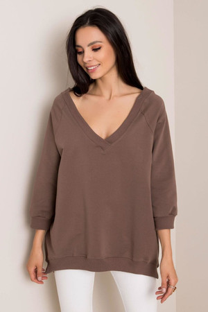 brown - Sweatshirt model 169860 Rue Paris U704-169860