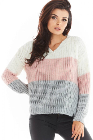 pink - Jumper model 149738 awama U704-149738