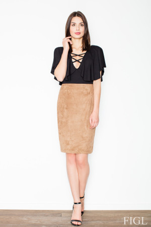 brown - Skirt model 52571 Figl U704-52571