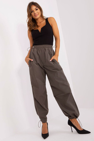 green - Women trousers model 182538 Och Bella U704-182538