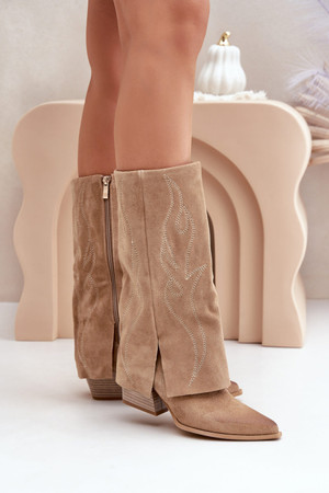 beige - Heel boots model 203899 Step in style U704-203899