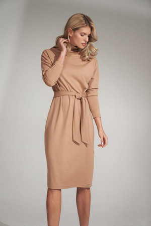 beige - Daydress model 150442 Figl U704-150442