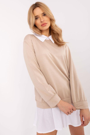 beige - Blouse model 208156 Italy Moda U704-208156