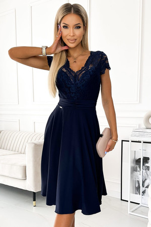 navy blue - Evening dress model 181128 Numoco U704-181128