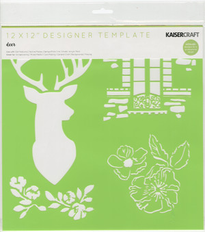 12 X 12 Inches Stencils Deer N274-FC01269182