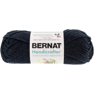 Bernat Handicrafter Cotton Yarn SolidsBlack Licorice N274-FC01393035