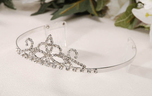 Silver Tiara With Rhinestone Accents N274-FC01405532