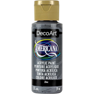 DecoArt Americana Acrylic Paint 2oz Zinc Opaque N274-FC01060334