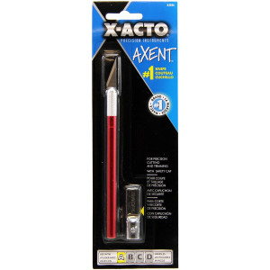 X ACTOR AXENT 1 Craft Knife W Cap Red N274-NM01084225_b2b