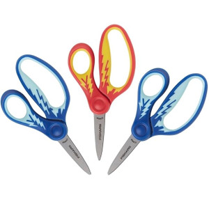 Fiskars Softgrip Pointed tip Kids Scissors 5 in. 3 pack WEB N274-FC01068636
