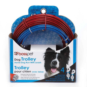 Boss Pet Aerial Run Tie Out Trolley System 50 ft N274-BP01Q505000099
