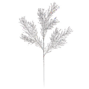 Christmas Floral Silver Mini Christmas Pick Shimmer 13.5 Inches N274-FC01206756