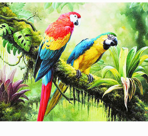 Painting style: Round, Painting size: 30x40cm-Photo Color, Color:  - Diamond Painting Two Trees And Q119-CJZS119253703CX