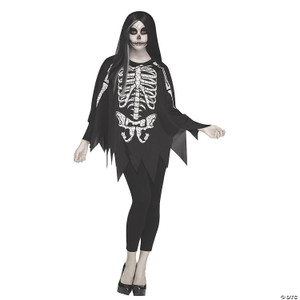 Women s Skeleton Poncho Costume N274-MR01FW90355S