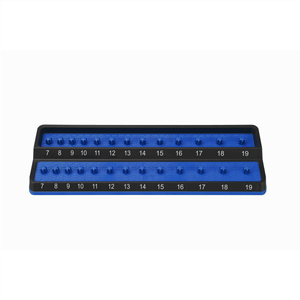Mechanic's Time Savers 3/8" Metric Peg Socket Holder - Blue T398-MTSPSH38M-BLU