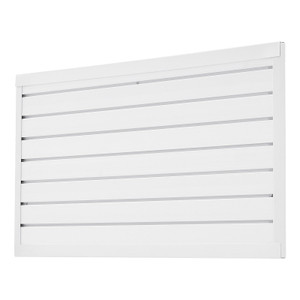 Slat Wall Paneling, 2 x 4 ft, PVC Garage Slatwall with Modular Design, White Slat Wall Easy-to-Inst E415-BTQBPVC8SQFTE76C2V0