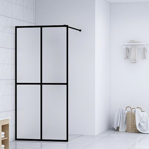 Walk-in Shower Screen Frosted Tempered Glass 39.4"x76.8 A949-145691
