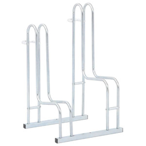 Bicycle Stand for 2 Bikes Floor Freestanding Galvanized Steel A949-4005568