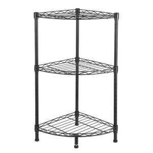 US 350 X 350 X H800 3 Tier Corner  Shelf Rustic Display Storage Shelves For Bedroom Living Room Off K484-PHO_0UCG6XF3_US