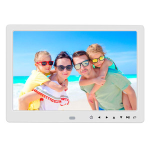 12 Inch 1080p HD Digital Photo Frame with Remote Control Support 32g Sd and USB White US Plug K484-PEL_06P2OAEC