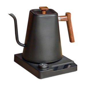 1L Electric Gooseneck Kettle Teapot with Stainless Steel Inner Liner and Cover, Hot Water Boiler He K484-FQZDN_ITCWSZ57