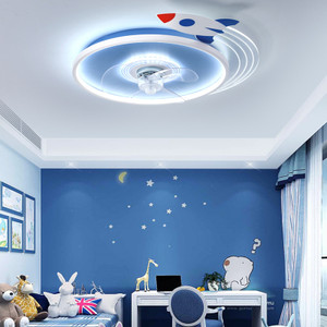 Simple Modern Children's Ultra-thin Round Nordic Restaurant Ceiling Fan Q119-CJJD1636193