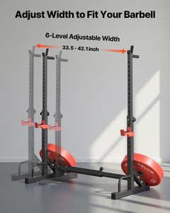  Power Cage Squat Rack, Home Gym Power Rack with Adjustable Height & Width, 550LBS Strength Trainin E415-XXKSDJKDJKD0FIQT0001V0