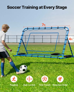  Soccer Rebounder Net, Quick-Switch Angle Soccer Goal Rebounder for Control, Passing Practice, Heav E415-ZQHDWTZL7W4F0TEMT001V0