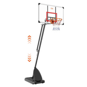  Basketball Hoop, 7.6-10 ft Adjustable Height Portable Backboard System, 50 inch Basketball Hoop &  E415-LQK50CSYQJDD4EN2TV0