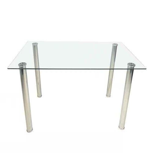 Modern 47-inch x 27-inch Tempered Glass Top Dining Table Q280-KHTGDP935476281