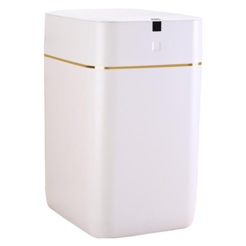 Color: Golden Edge, Size: 15L - Fully Automatic Sealing And Bag Change Smart Inductive Ashbin Kitch Q119-CJYD189303801AZ