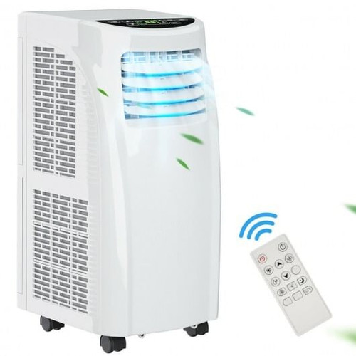 8000 BTU Portable Air Conditioner with Sleep Mode and Dehumidifier Function - Color: White D681-EP24619US