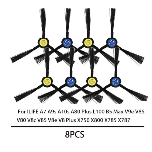 Color: Lavender - Side Brush for ILIFE A7 A9s A10s A80 Plus L100 B5 Max V9e V8S V80 V8c V85 V8e V8  F640-12000033137664824
