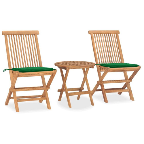 Patio Dining Set Set of 2 Teak Wood Teak Wood, Polyester Small A949-3063176