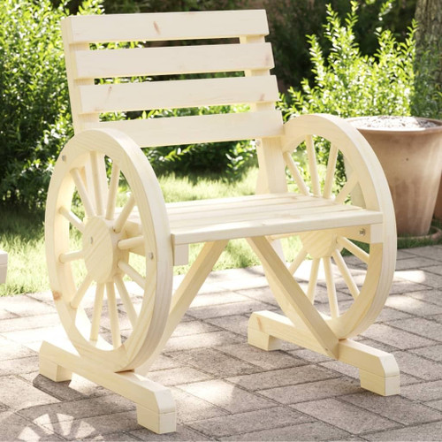 Garden Chair Natural wood Solid Fir Wood 22.8 x 22.8 x 30.9 in A949-365099