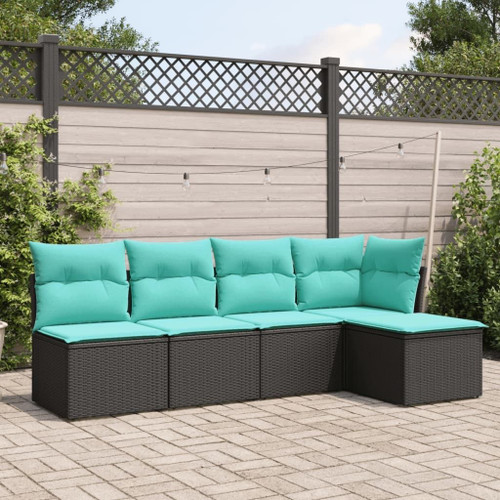 Garden Sofa Set Black, Blue A949-3217517