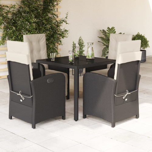 Garden Dining Set Black, Cream White A949-3212451