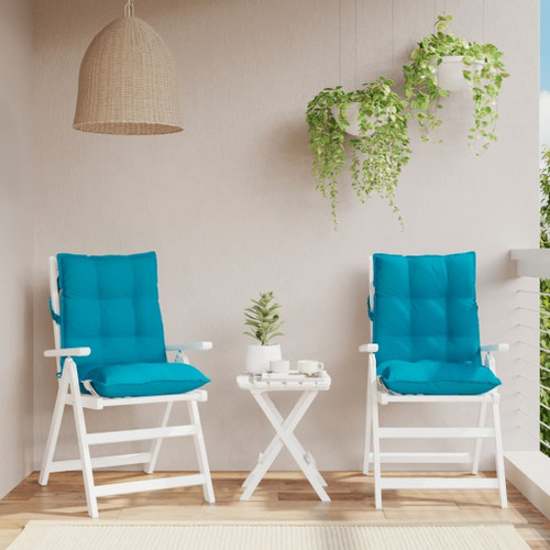 Lowback Chair Cushion Set of 2 Light blue A949-377683