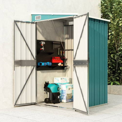 Garden Shed Green Galvanized steel Medium Garden Shed A949-316217